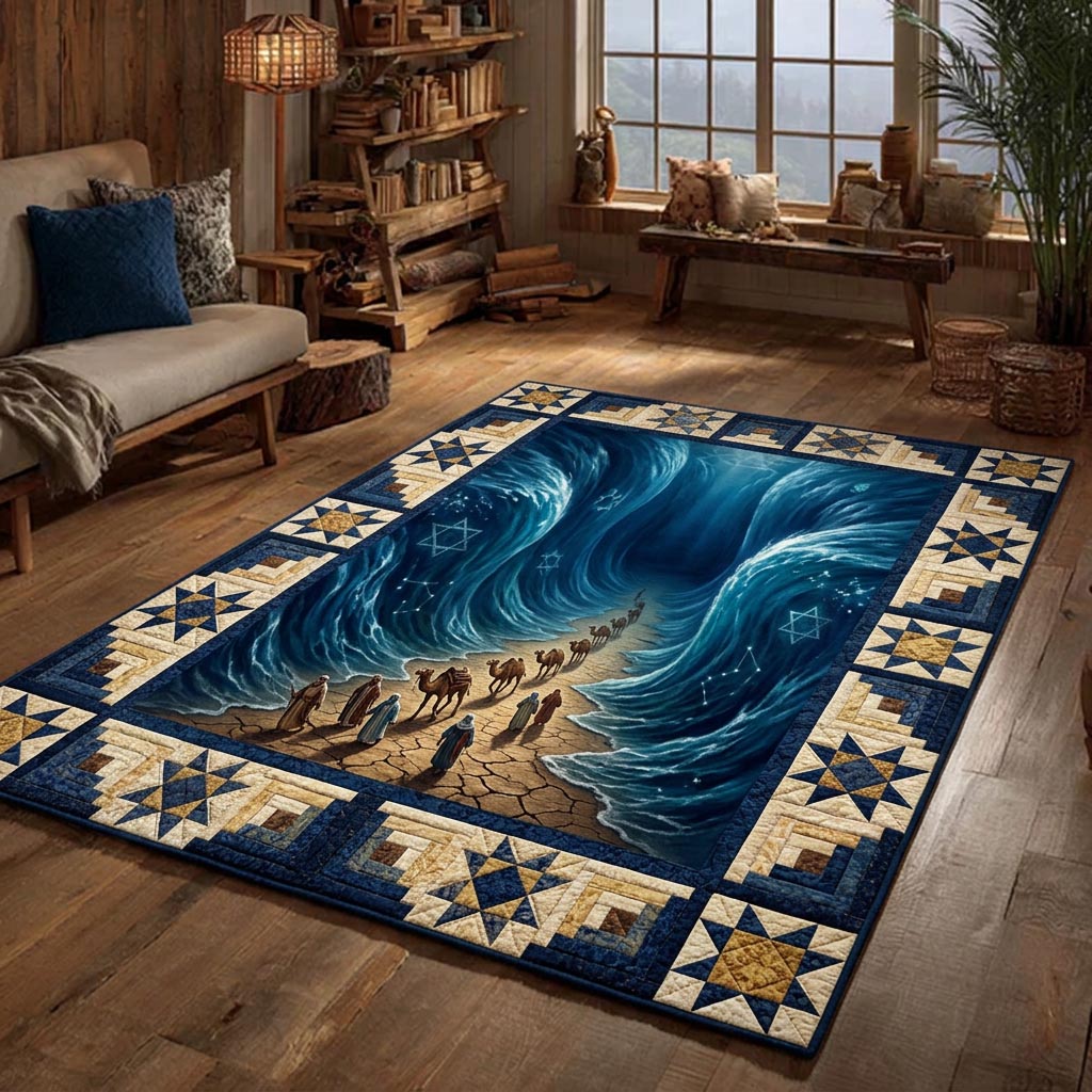 Passover Light area rug in a living room