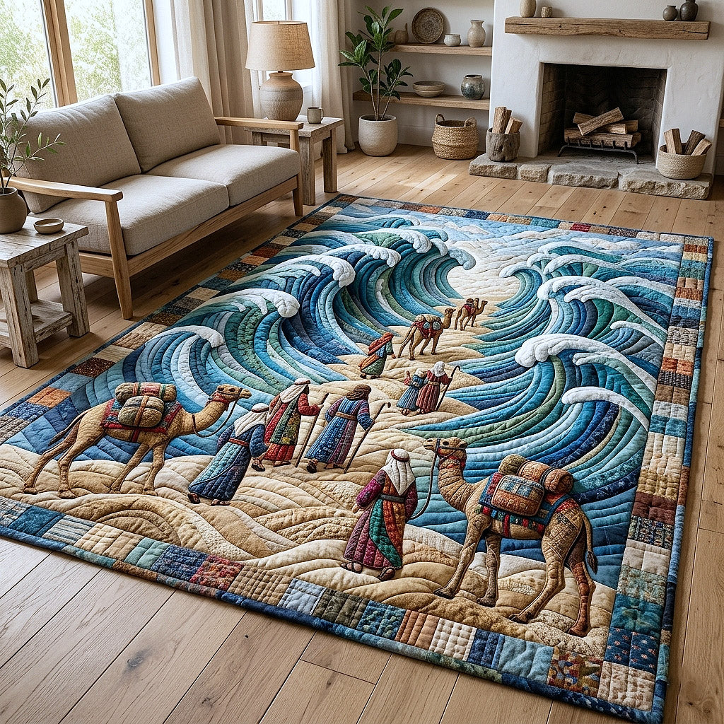 Passover Seder area rug in a living room