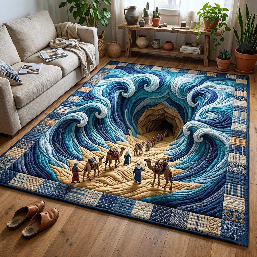 Passover Seder area rug in a living room