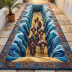 Passover Seder Runner Rug - Nature Design | Serene Runner Rug