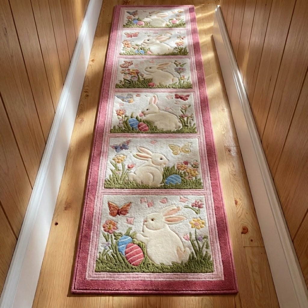 Pastel Petals Runner Carpet Runner Rug - Cute Pet Design | Animal Printed Runner Rug