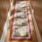 Pastel Petals Runner Carpet Runner Rug - Cute Pet Design | Animal Printed Runner Rug