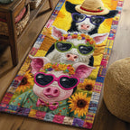Pastoral Comfort Runner Carpet Runner Rug - Cute Pet Design | Animal Printed Runner Rug