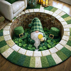 Patrick Day (Design 4) Round Mat Rug - washable non-slip printed rug