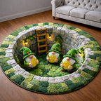Patrick Holiday Round Mat Rug