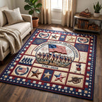 Patriot Legacy area rug in a living room