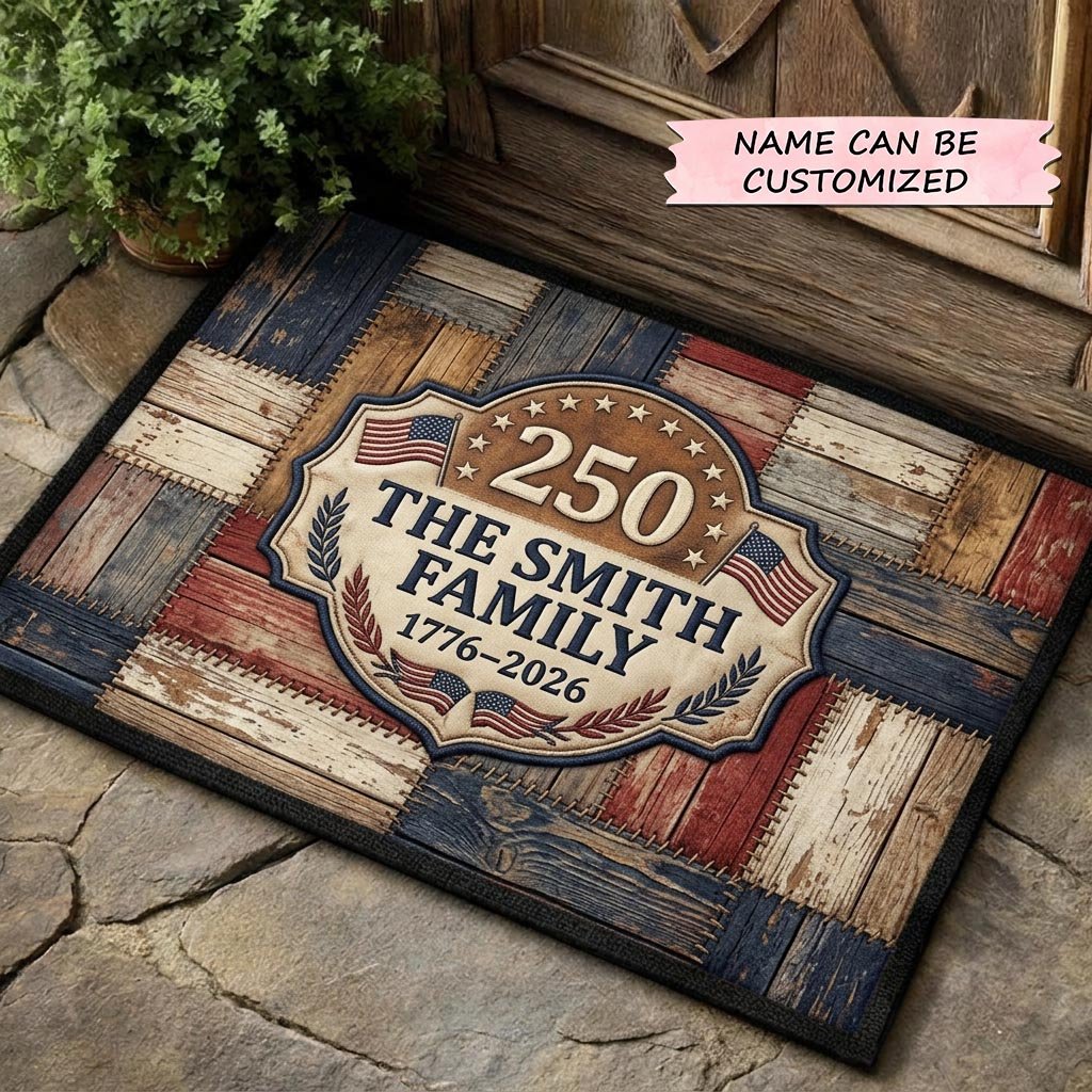 Patriot Legacy QTCUZ Doormat - Patriotic Design | Printed Welcome Doormat