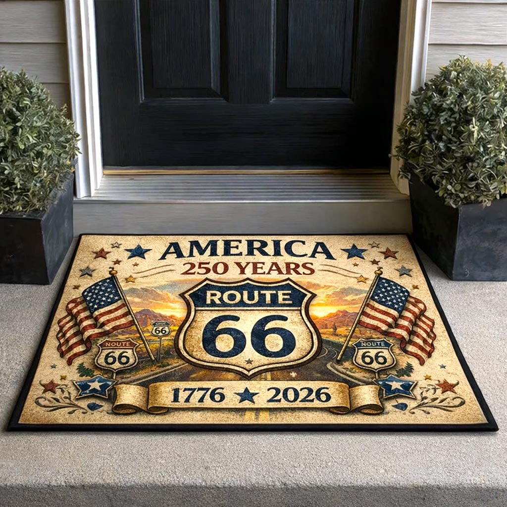 Patriot Stars Doormat - Patriotic Design | Printed Welcome Doormat