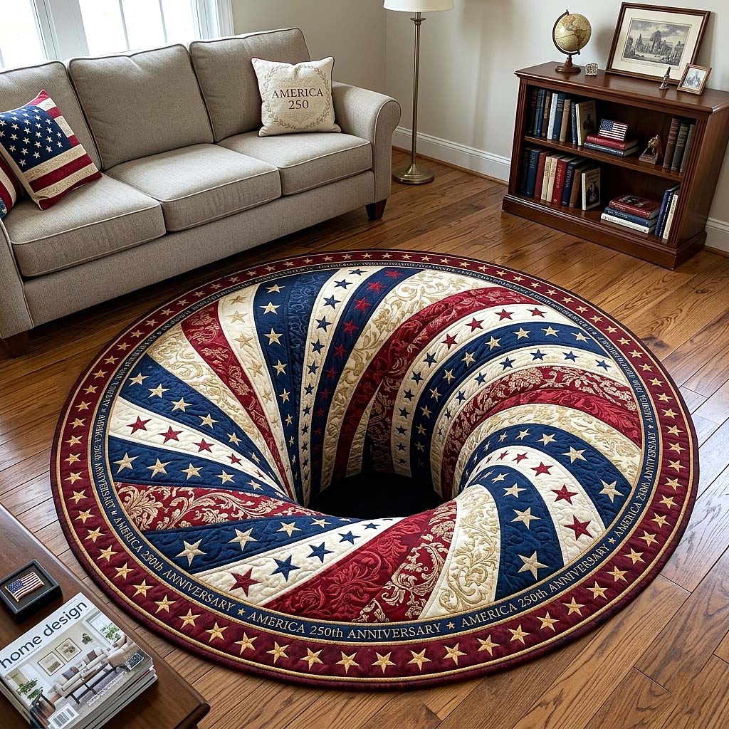 Patriotic Legacy Round Mat Rug GFTOTP18963