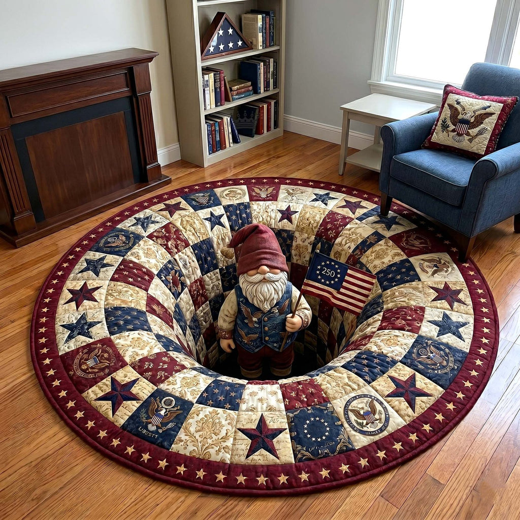 Patriotic Legacy Round Mat Rug - Nature Design | Serene Home Decor