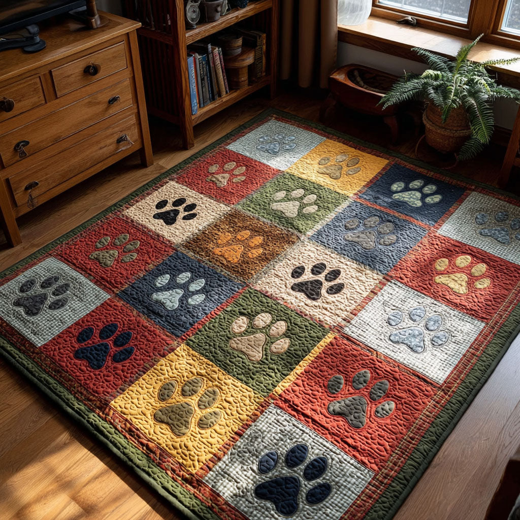 Paw Patch Cozy area rug in a living room