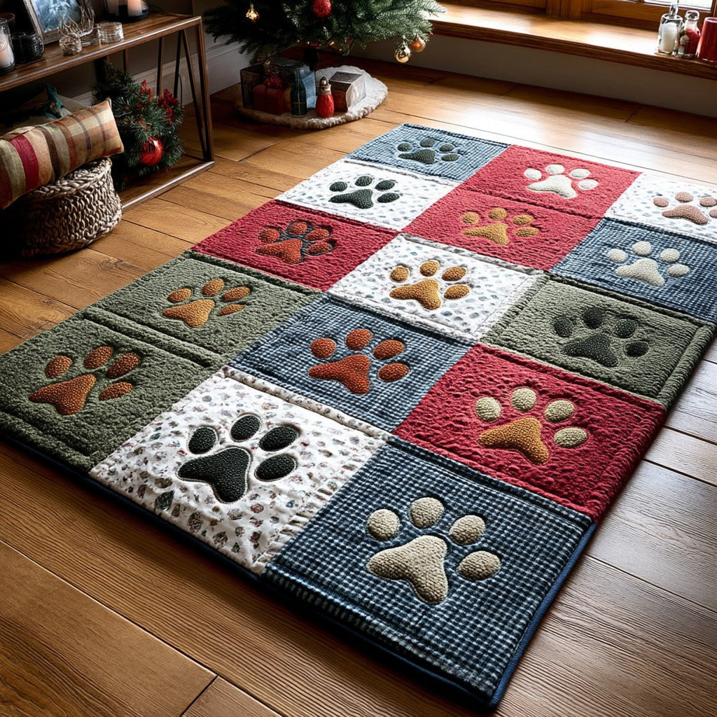 Pawliday Fun area rug in a living room