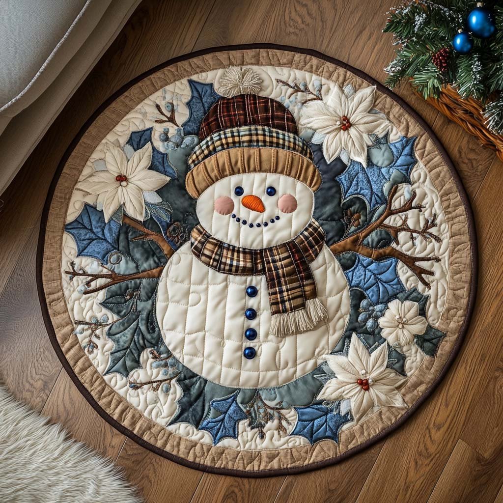 Peace Charm Round Mat Rug - washable non-slip printed rug