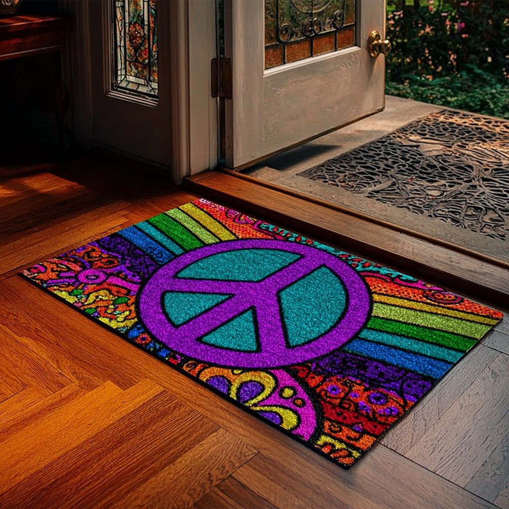 Peace Glow Doormat - Nature Design | Printed Welcome Doormat