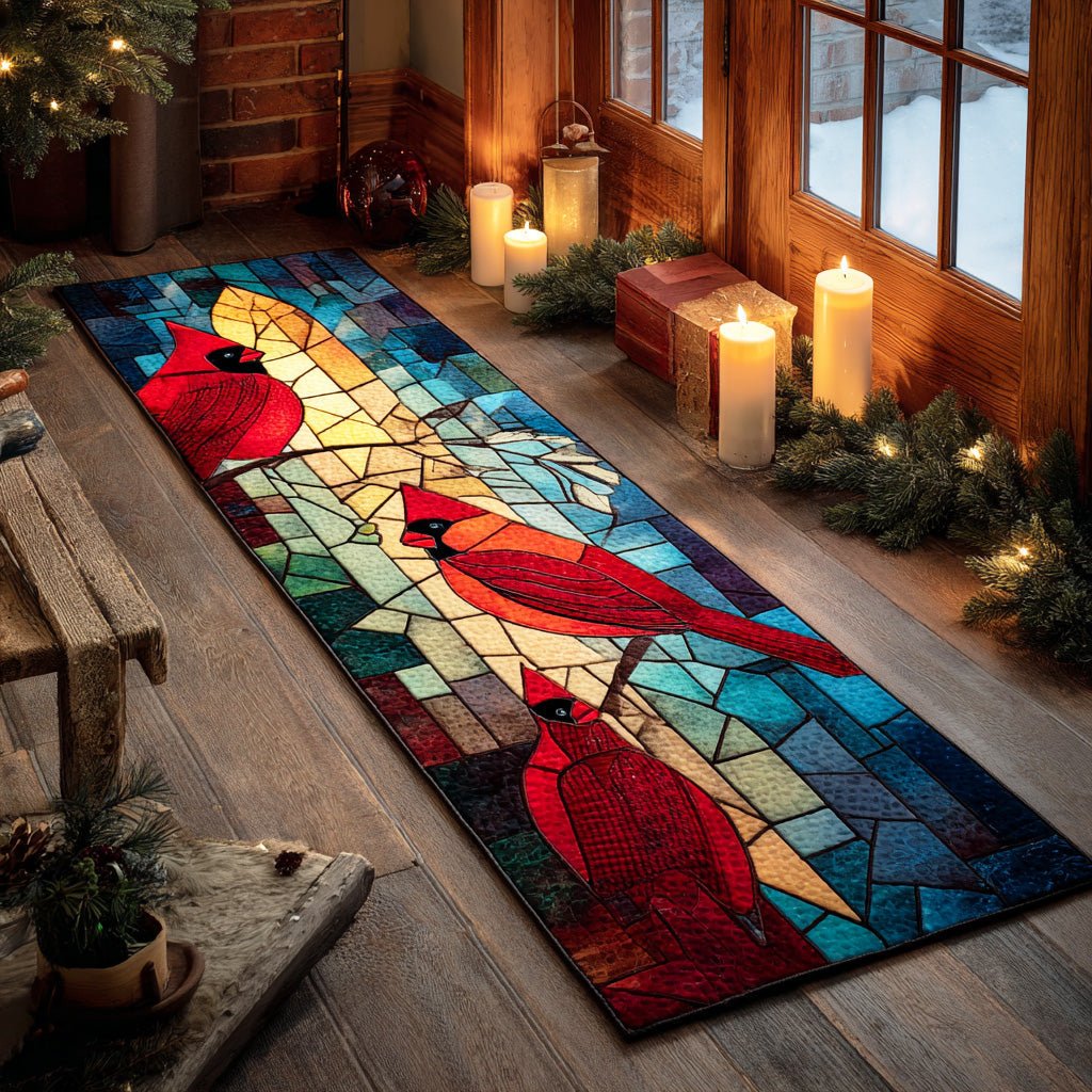 Peaceful Cardinal Spirit Runner Carpet Runner Rug - Cute Pet Design | Animal Printed Runner Rug
