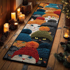 Peaceful Cat Runner Carpet Runner Rug - Cute Pet Design | Animal Printed Runner Rug