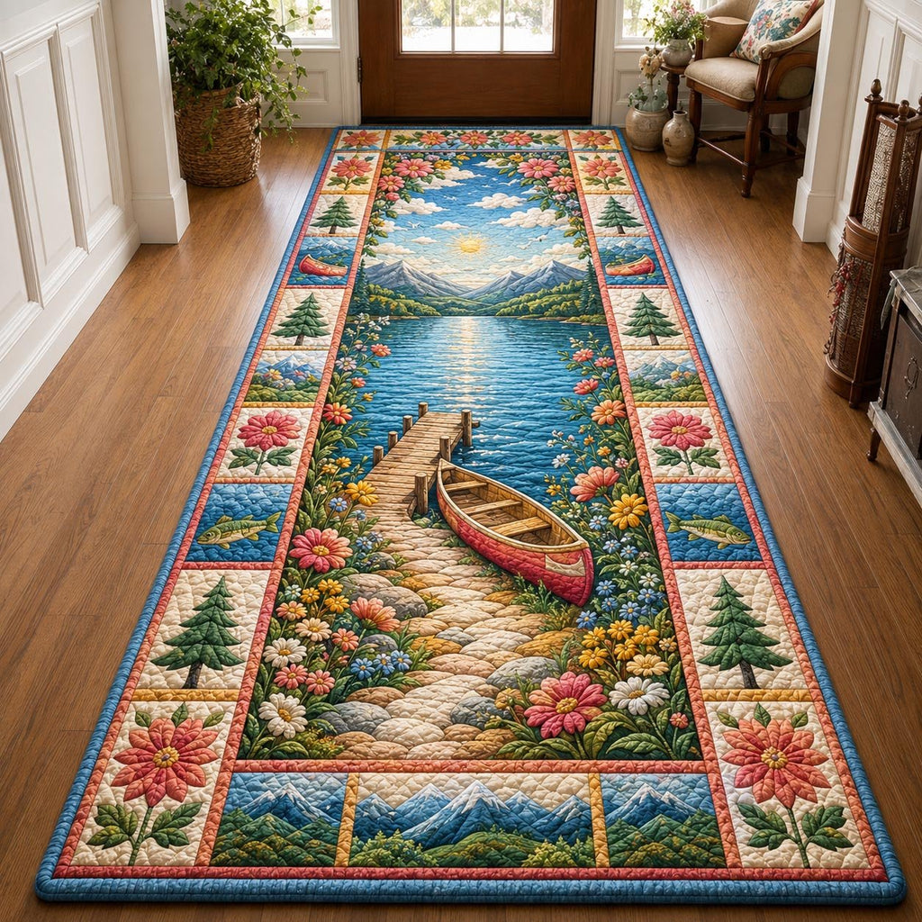 Peaceful Waters Runner Rug - Nature Design | Serene Runner Rug