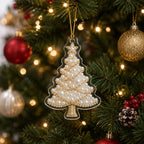 Tiny Van Camping Scene Christmas Ornament