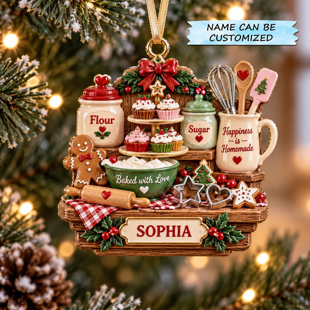 Baking Station Christmas Ornament
