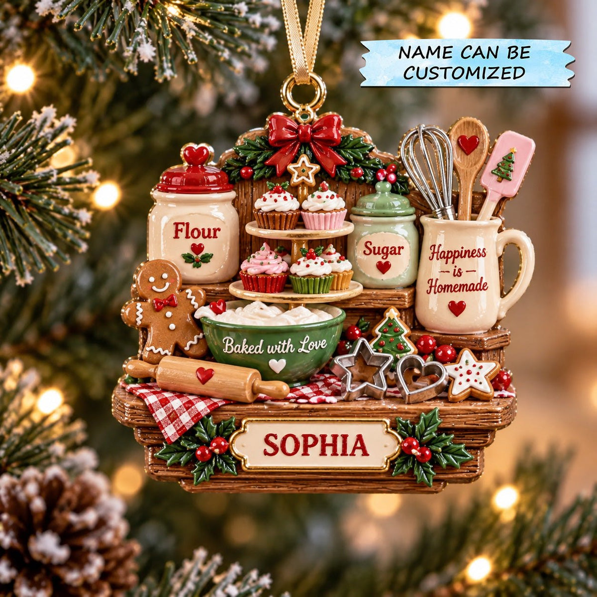 Baking Station Christmas Ornament