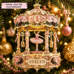 Ballerina Carousel Christmas Ornament