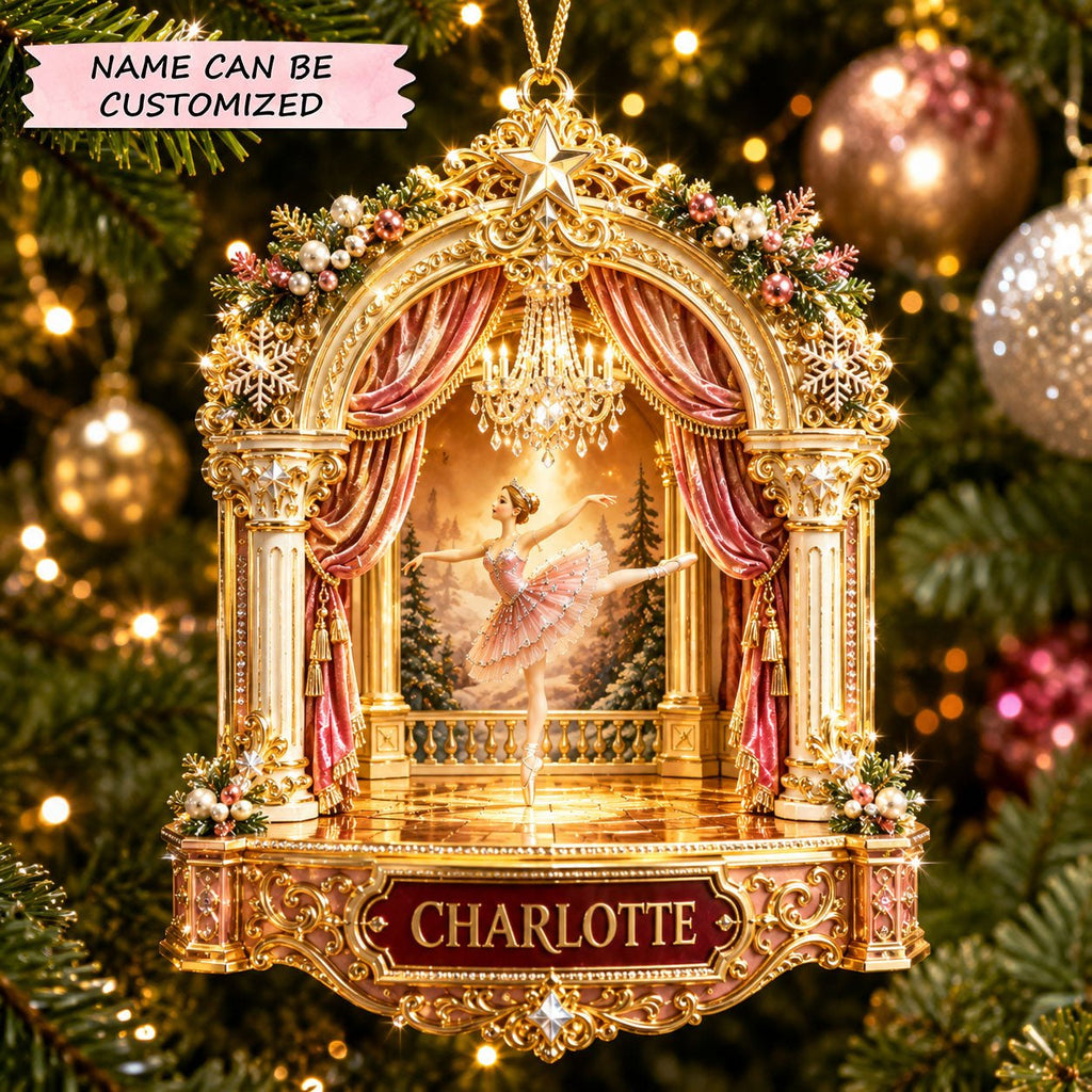 Christmas Ballet Stage Christmas Ornament