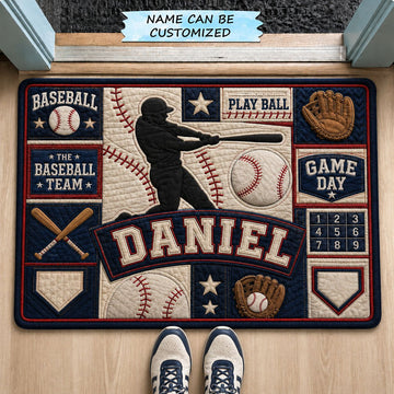 Baseball Batter Doormat - Nature Design | Printed Welcome Doormat