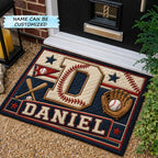 Personalized Baseball QTCUZ Doormat - Nature Design | Printed Welcome Doormat