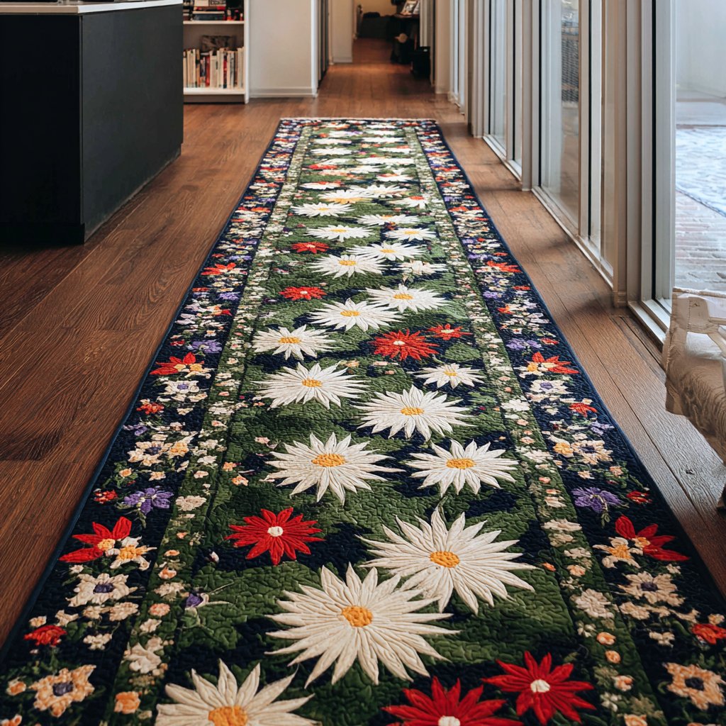 Petal Way Runner Carpet Runner Rug - Cute Pet Design | Animal Printed Runner Rug
