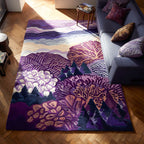 Petal Whisper area rug in a living room