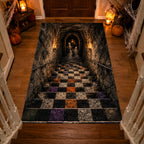 Phantom Descent area rug in a living room