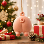 Pig Butt Christmas Ornament