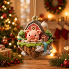 Pig Island Christmas Ornament