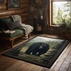 Pine Retreat area rug in a living room