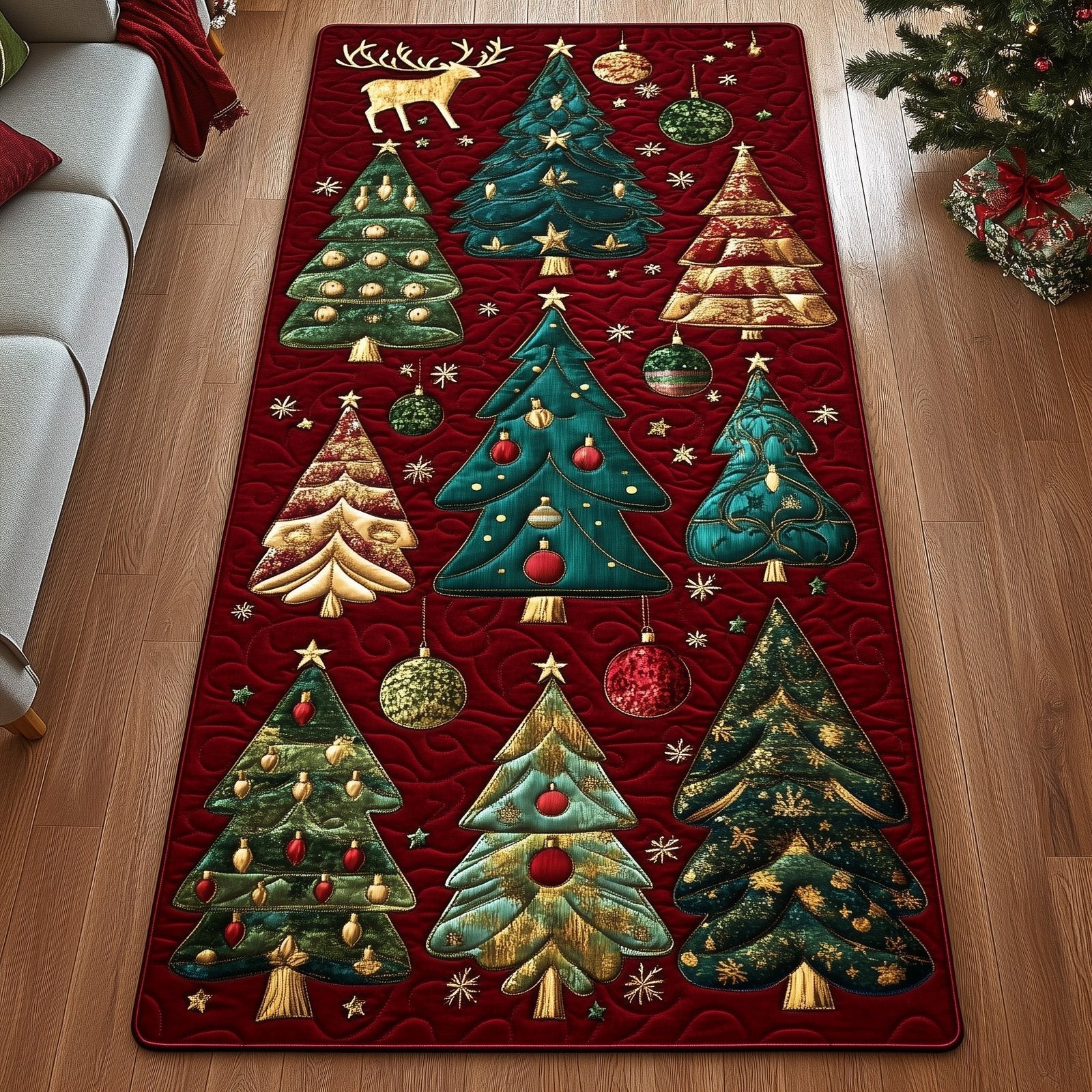 Pine Star Magic Runner Rug - Nature Design | Serene Runner Rug