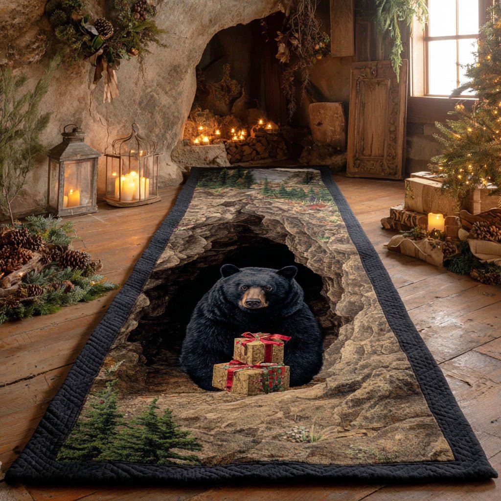 Pinewood Bear Runner Carpet Runner Rug - Cute Pet Design | Animal Printed Runner Rug