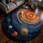Planetopia Round Mat Rug - washable non-slip printed rug
