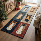 Playful Pasture Pals Runner Carpet Runner Rug - Cute Pet Design | Animal Printed Runner Rug