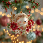 Poinsettia Joy Christmas Ornament