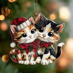 Poinsettia Pair Christmas Ornament