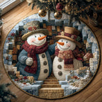 Polar Companions Round Mat Rug - washable non-slip printed rug
