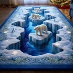 Polar Dreams area rug in a living room