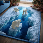 Polar Journey area rug in a living room