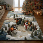 Polar Passage area rug in a living room