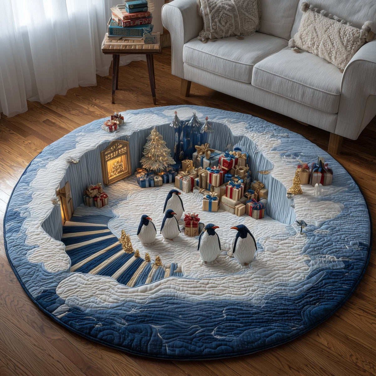 Polar Project Round Mat Rug - Nature Design | Serene Home Decor