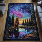 Polar Shimmer area rug in a living room
