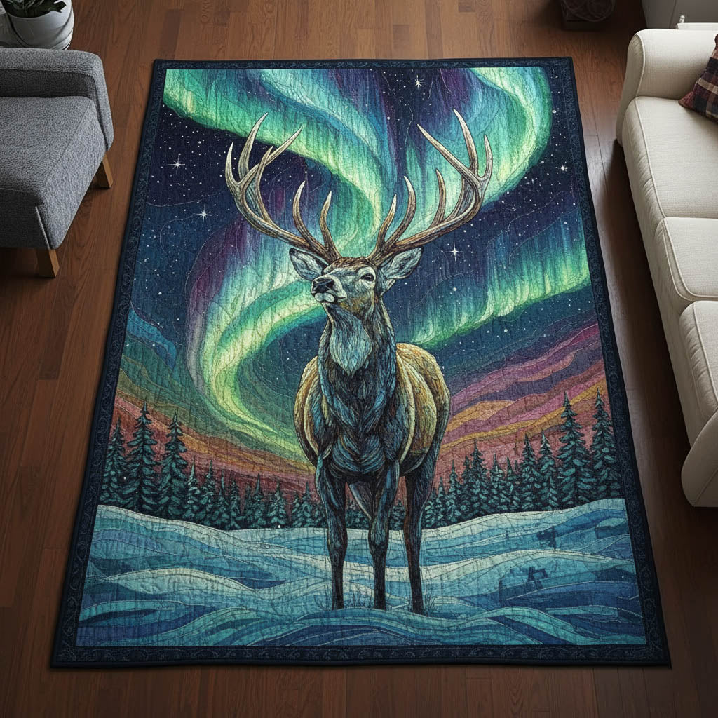 Polar Shimmer area rug in a living room
