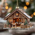 Pony Barn Christmas Ornament