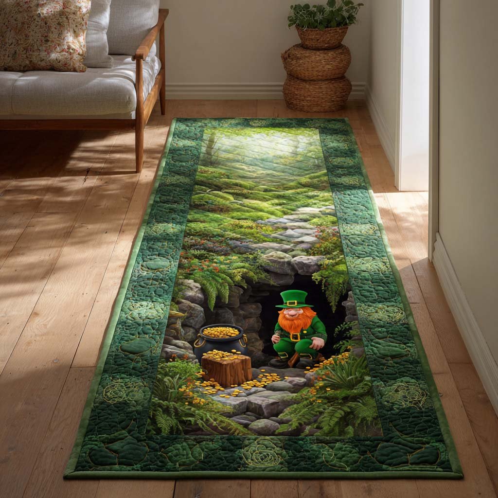 Pot O Gold Runner Carpet Runner Rug - Cute Pet Design | Animal Printed Runner Rug