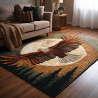 Power Gaze area rug in a living room
